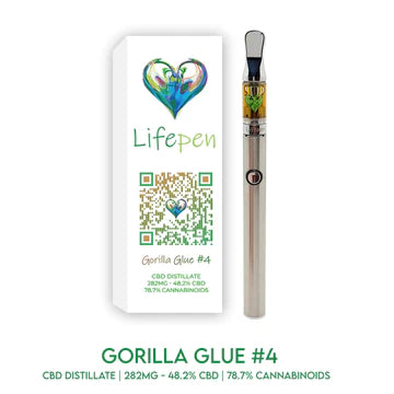 Lifepen - Gorilla Glue - CBD vape cartridge - Medicinal Greens