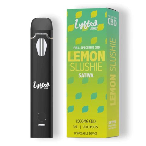 Lyfted - Lemon Slushie 1000mg CBD Disposable - Medicinal Greens