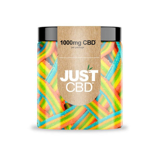 Just CBD Rainbow Ribbions - CBD Gummies 1000mg Jar - Medicinal Greens