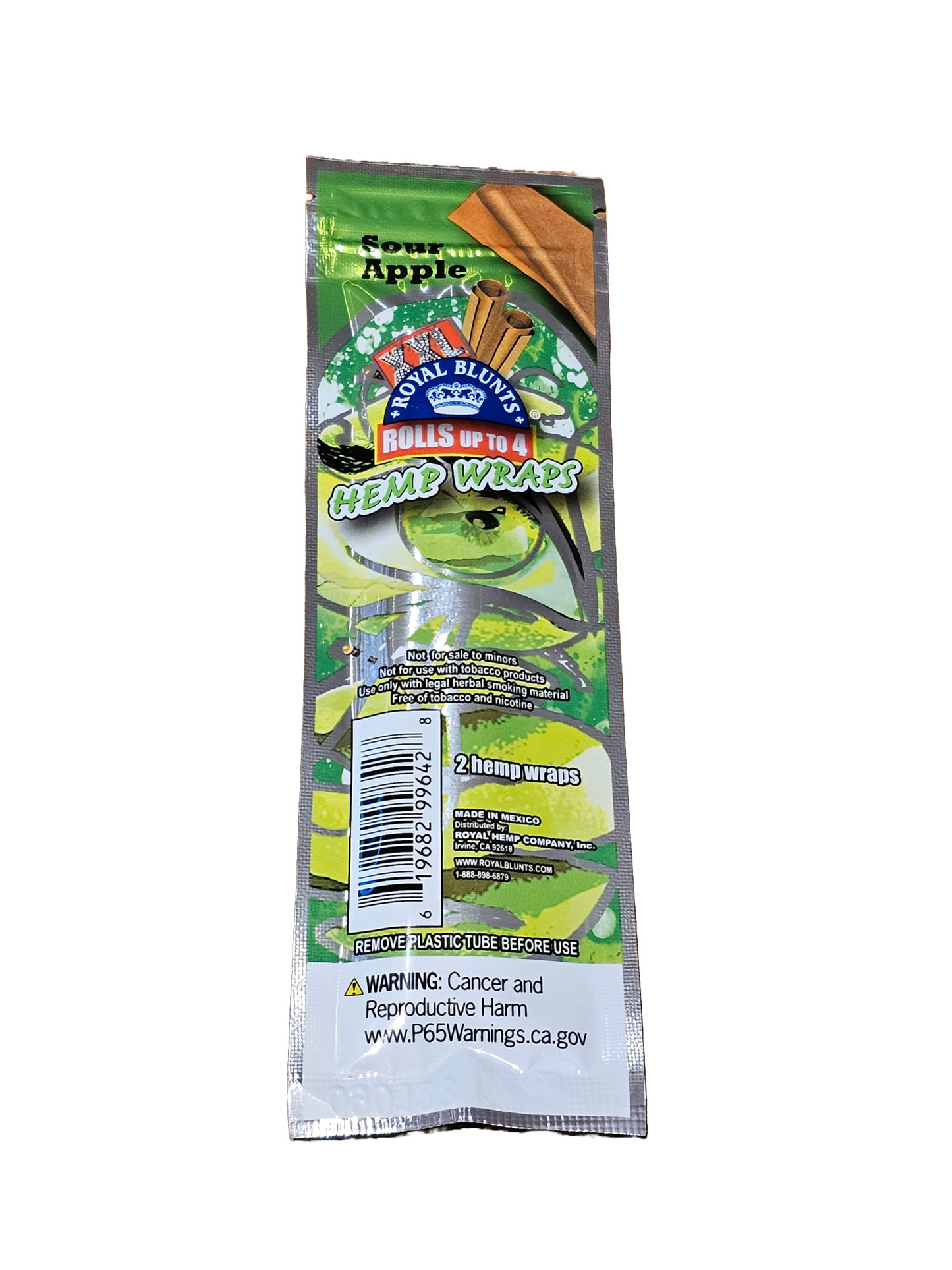Royal Hemp - 100% Hemp Blunts - Sour Apple - Medicinal Greens