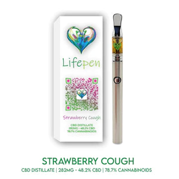 Lifepen - Strawberry Cough - CBD vape cartridge - Medicinal Greens