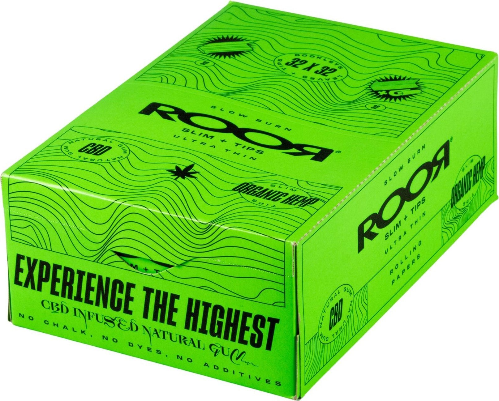ROOR CBD Gum Organic Rolling Papers + Tips - Medicinal Greens