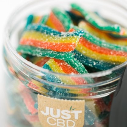 Just CBD Rainbow Ribbions - CBD Gummies 1000mg Jar - Medicinal Greens