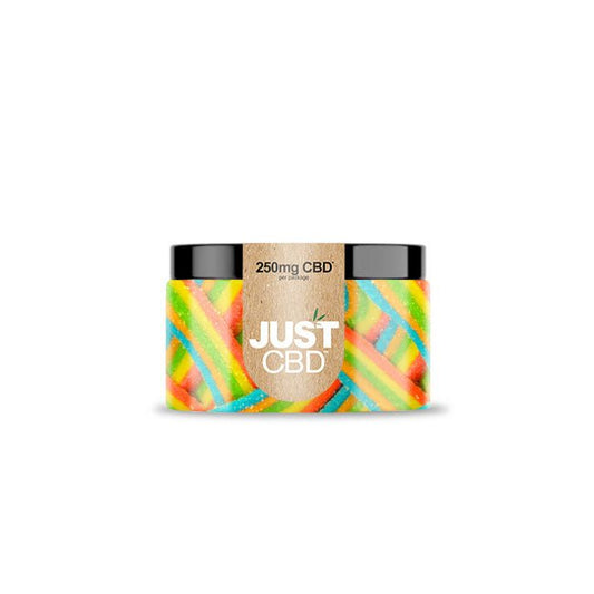 Just CBD Rainbow Ribbions - CBD Gummies 250mg Jar - Medicinal Greens