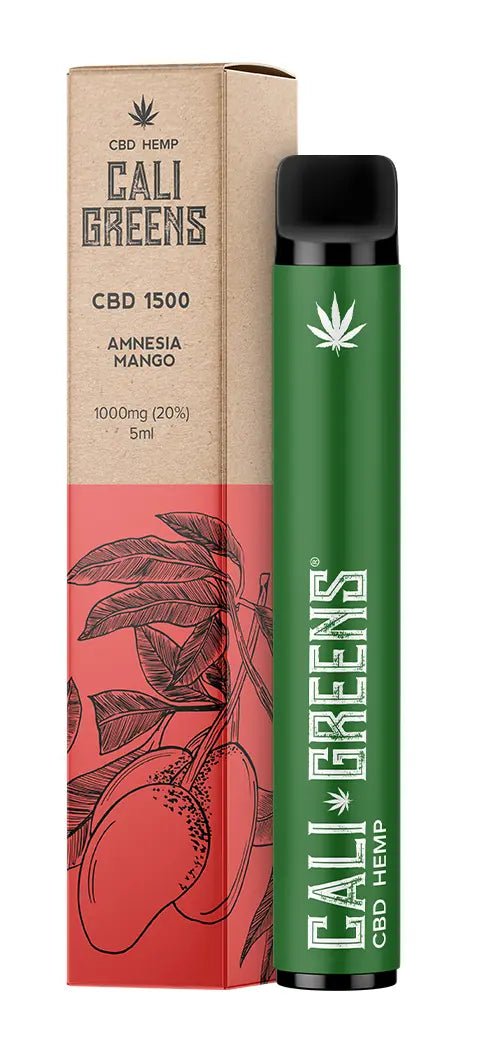 Cali Greens 1000mg CBD Go Amnesia Mango Disposable Device 5ml - Medicinal Greens