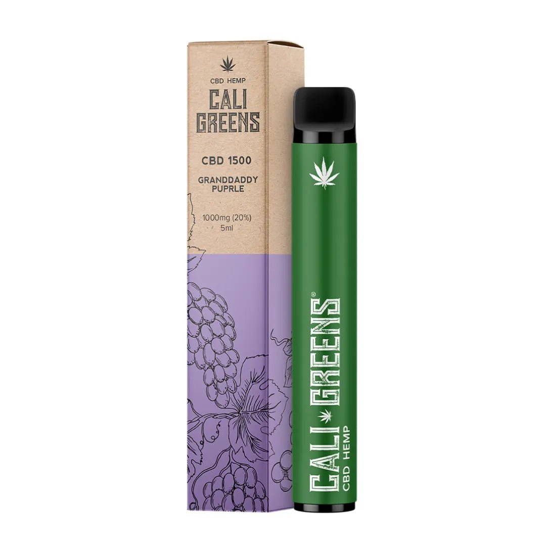 Cali Greens 1000mg CBD Go Granddaddy Purple Disposable Device 5ml - Medicinal Greens